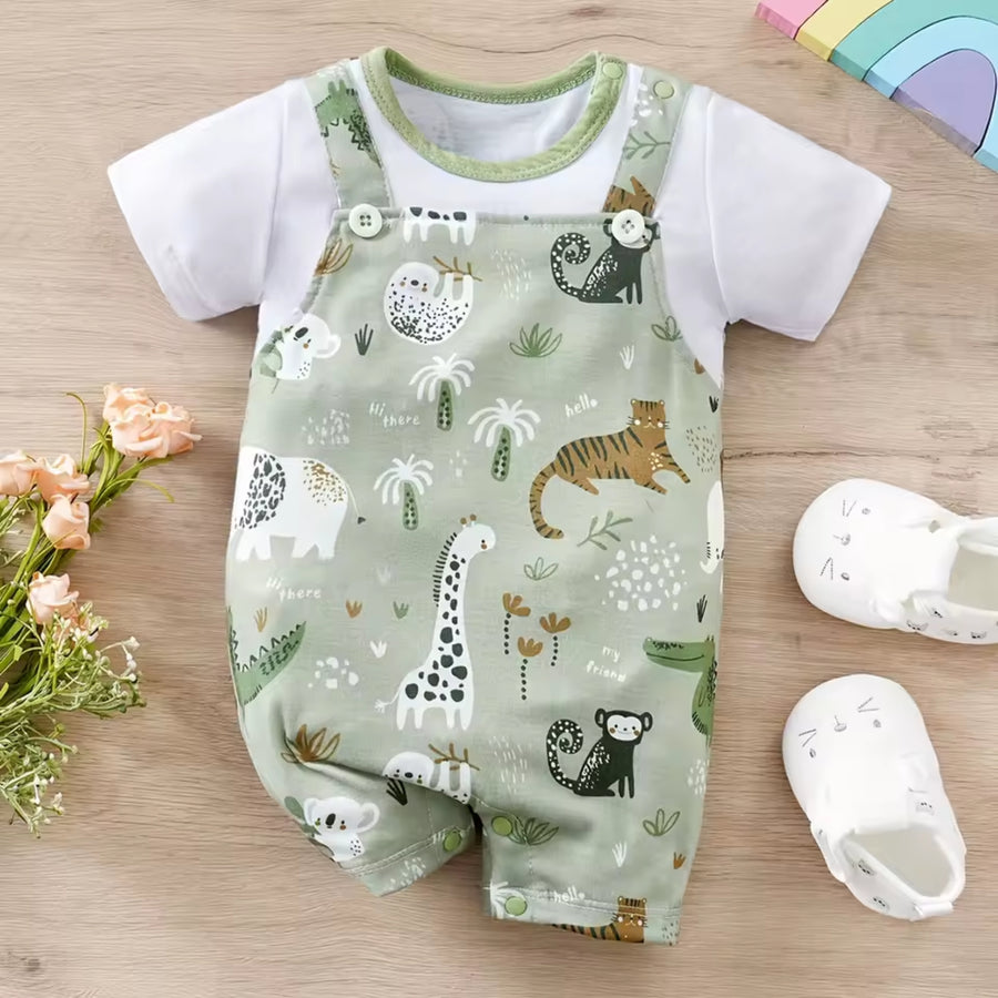 Jungle Baby Romper Set