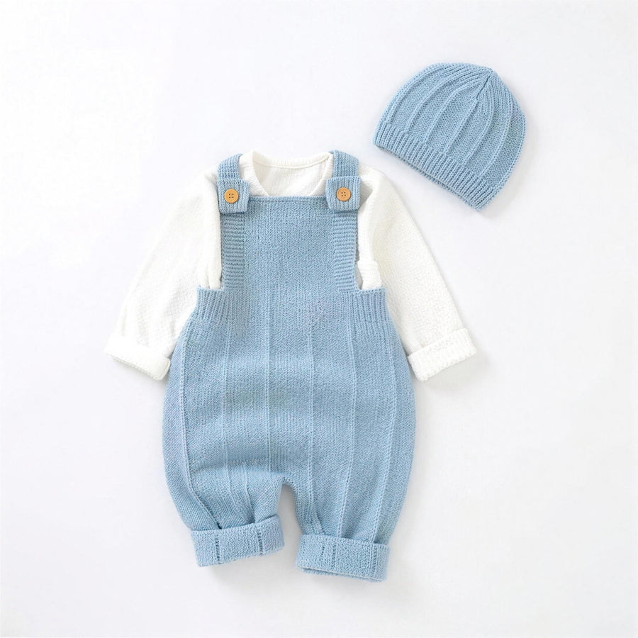Knit Overall Hat Set