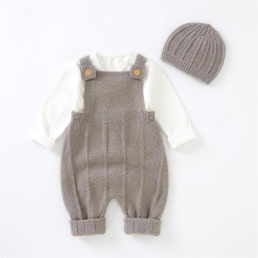 Knit Overall Hat Set