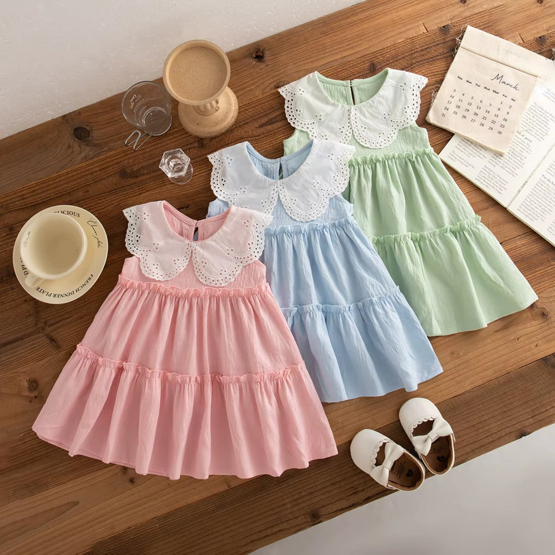 Lace Collar Summer Dress