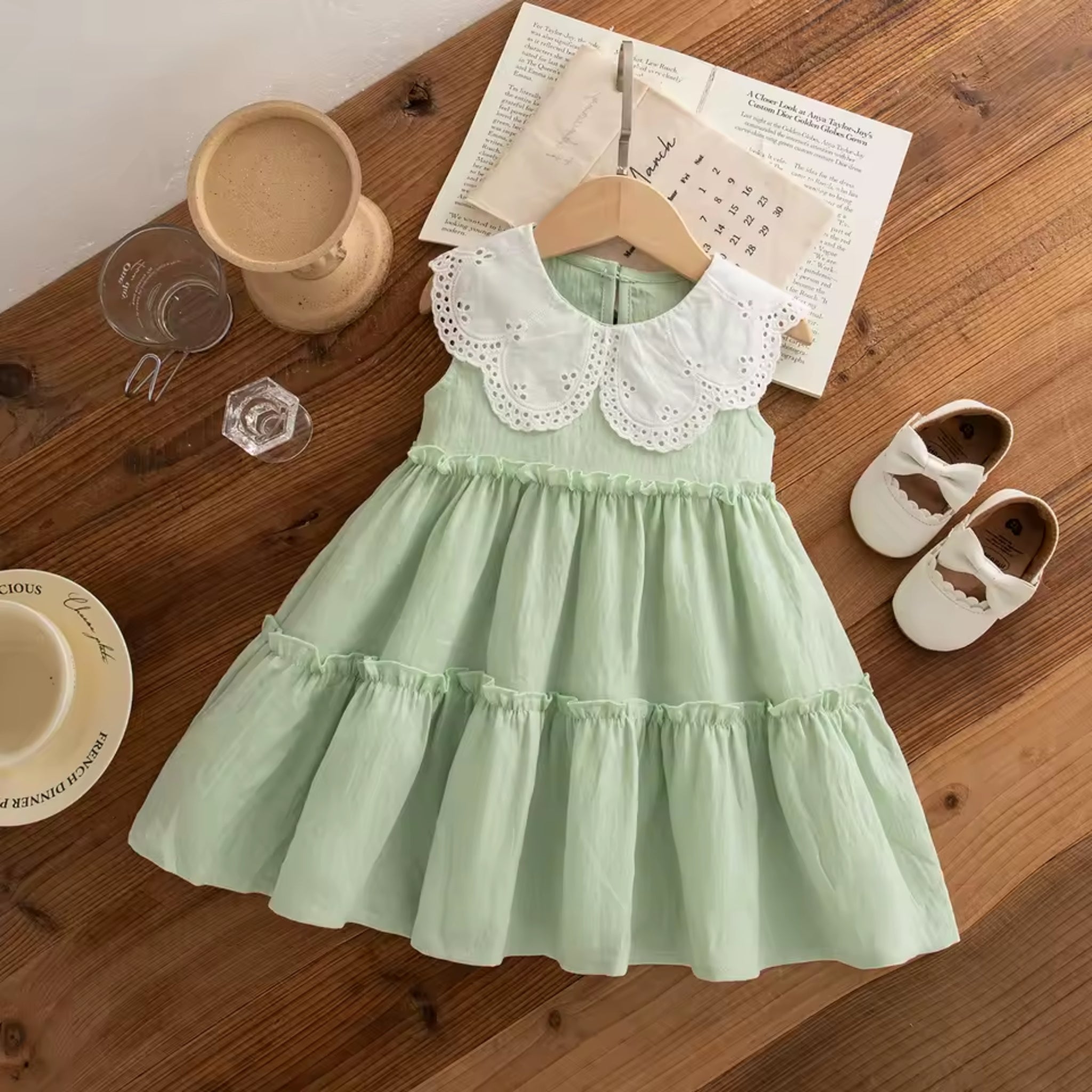 Lace Collar Summer Dress