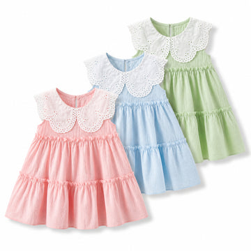 Lace Collar Summer Dress