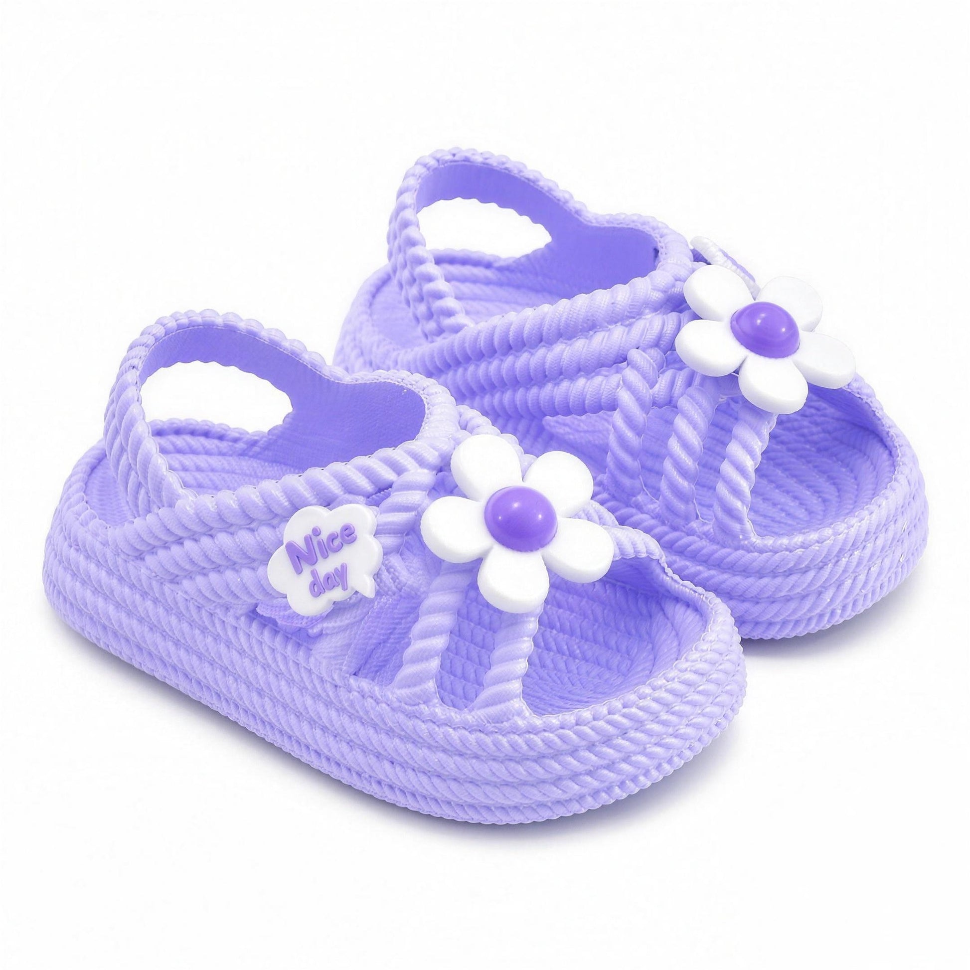 Daisy Charm Sandals - Lavender