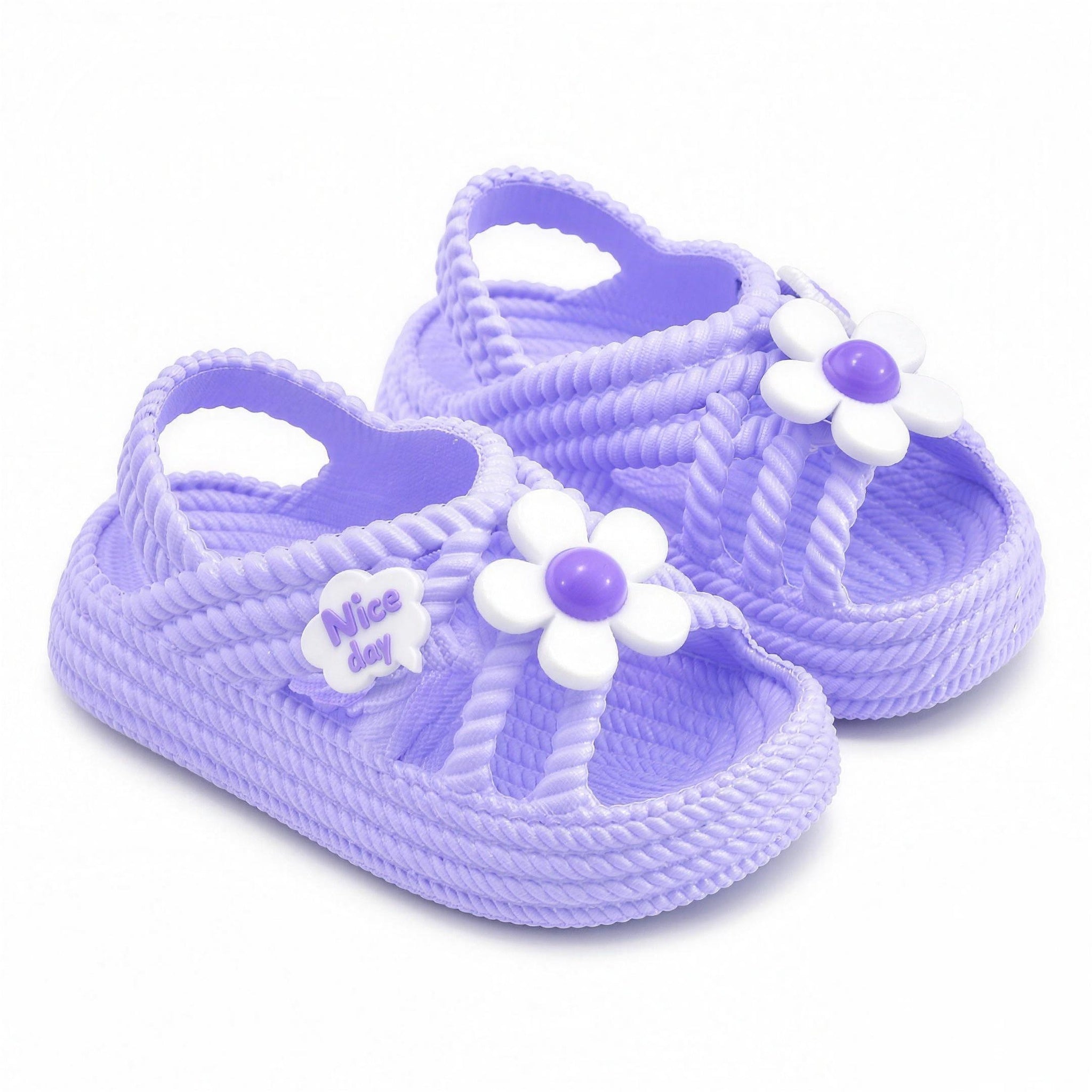 Daisy Charm Sandals - Lavender