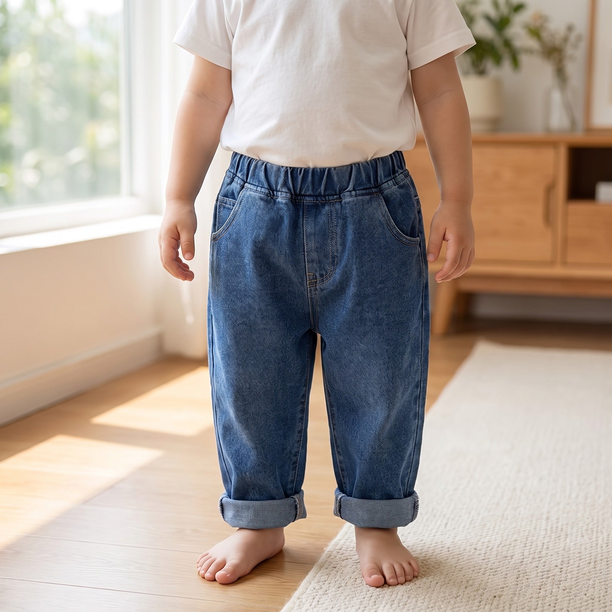 Blue Toddler Denim Jeans - lifestyle