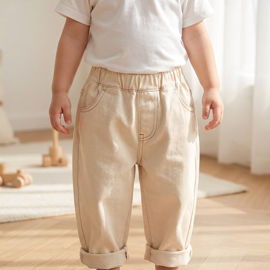 Cream Toddler Denim Jeans
