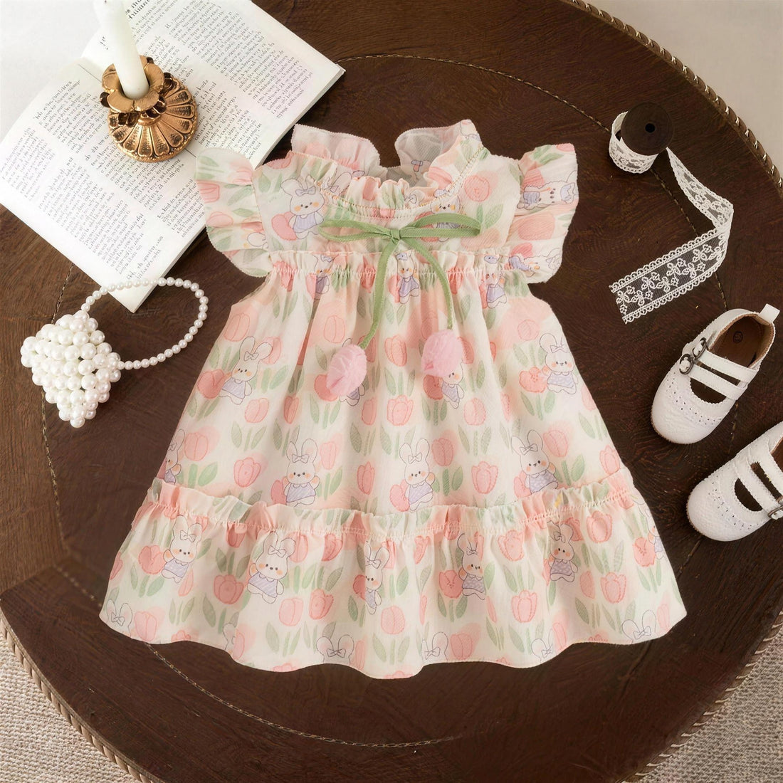 Tulip Bunny Dress - professional studio photo
