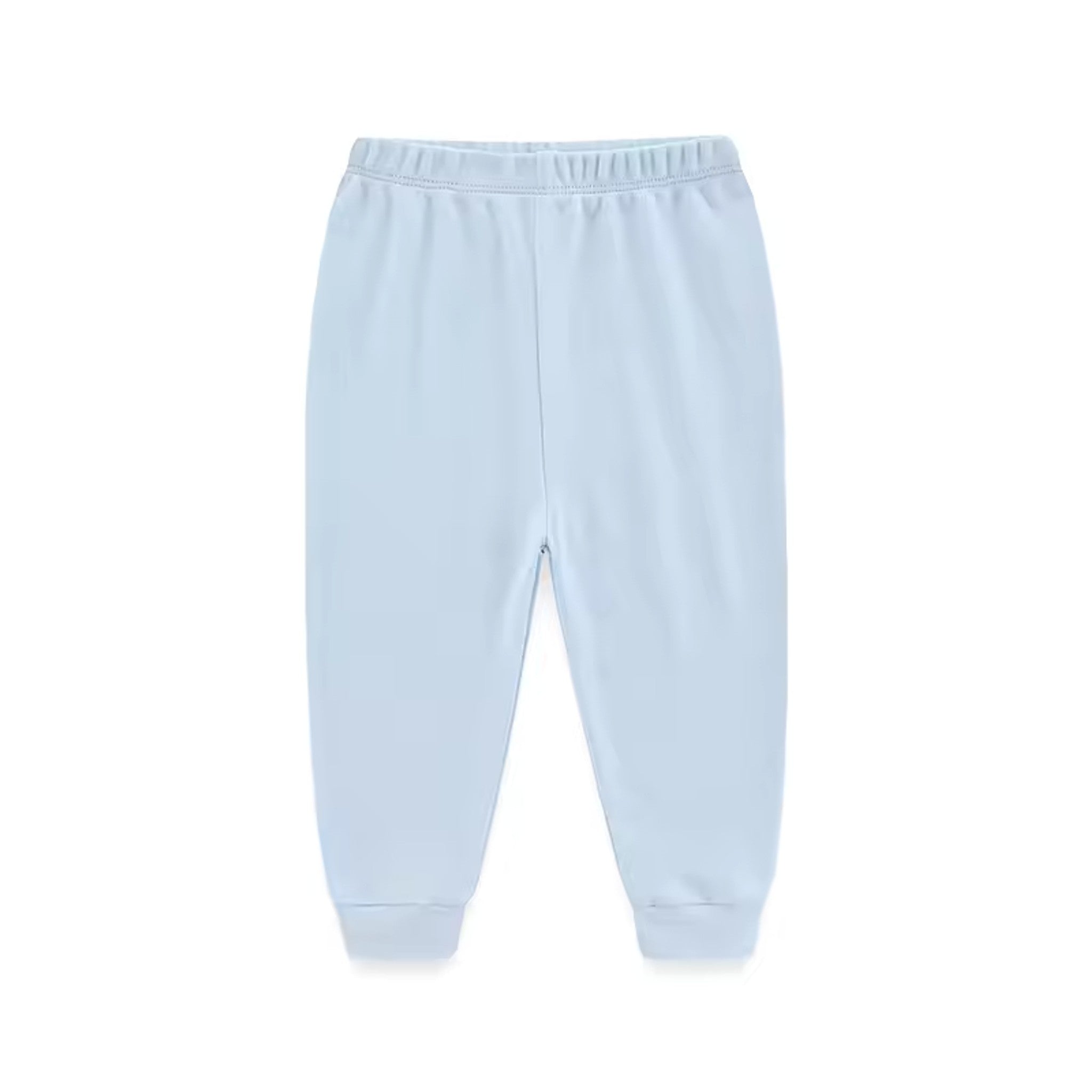 Basic Cuffed Pants - Light Blue