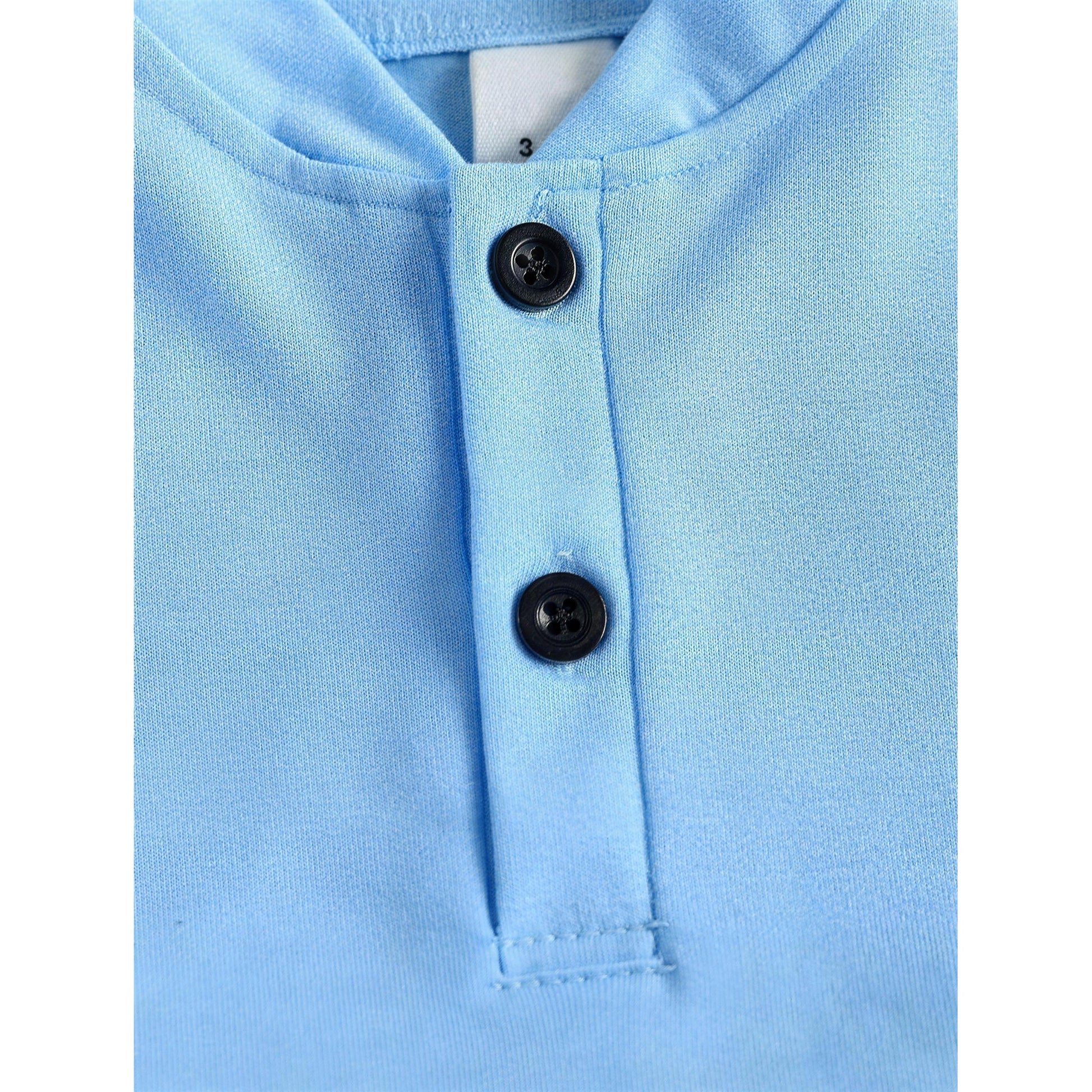 Light Blue Mandarin Collar Outfit Set - additional photo