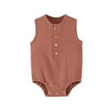 Linen Cotton Sleeveless Romper