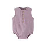 Linen Cotton Sleeveless Romper