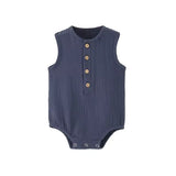 Linen Cotton Sleeveless Romper