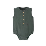 Linen Cotton Sleeveless Romper