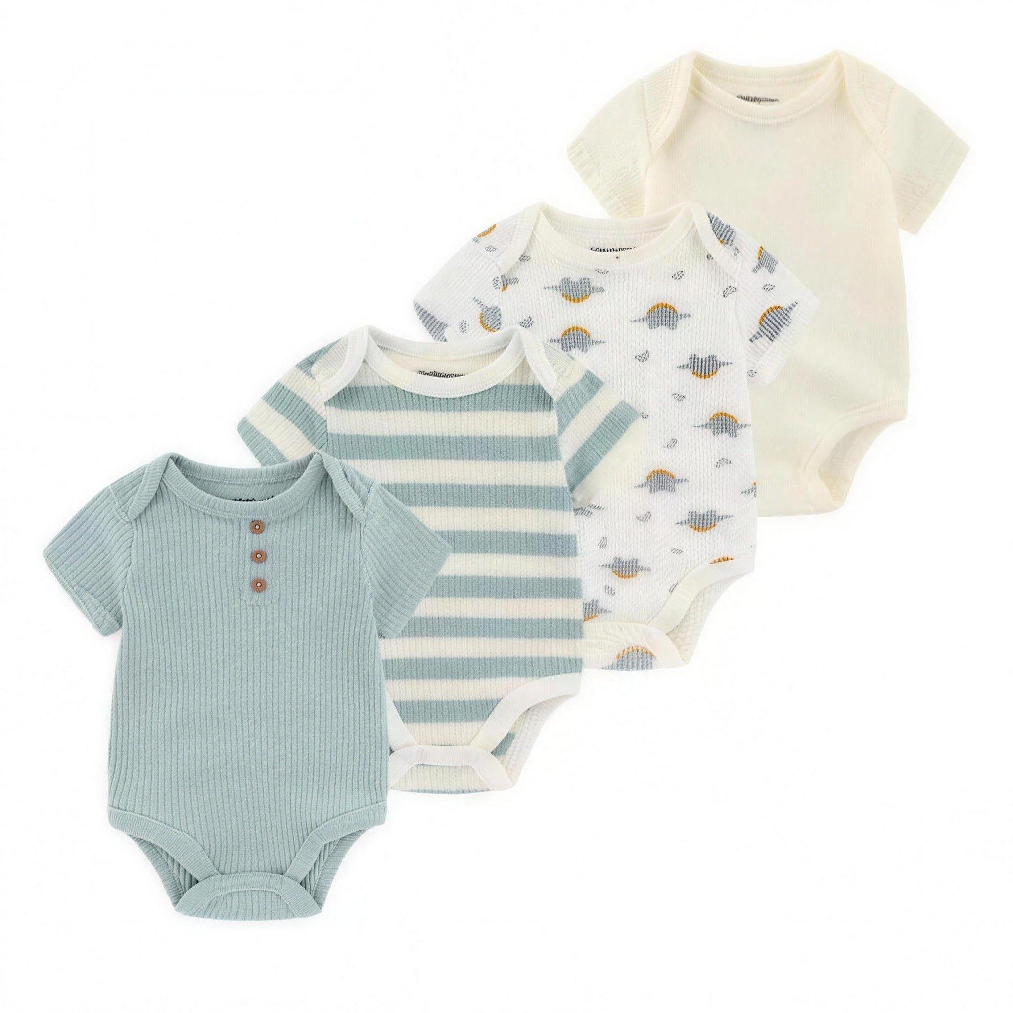 Little Dino Bodysuit Set - professional product photo on white background