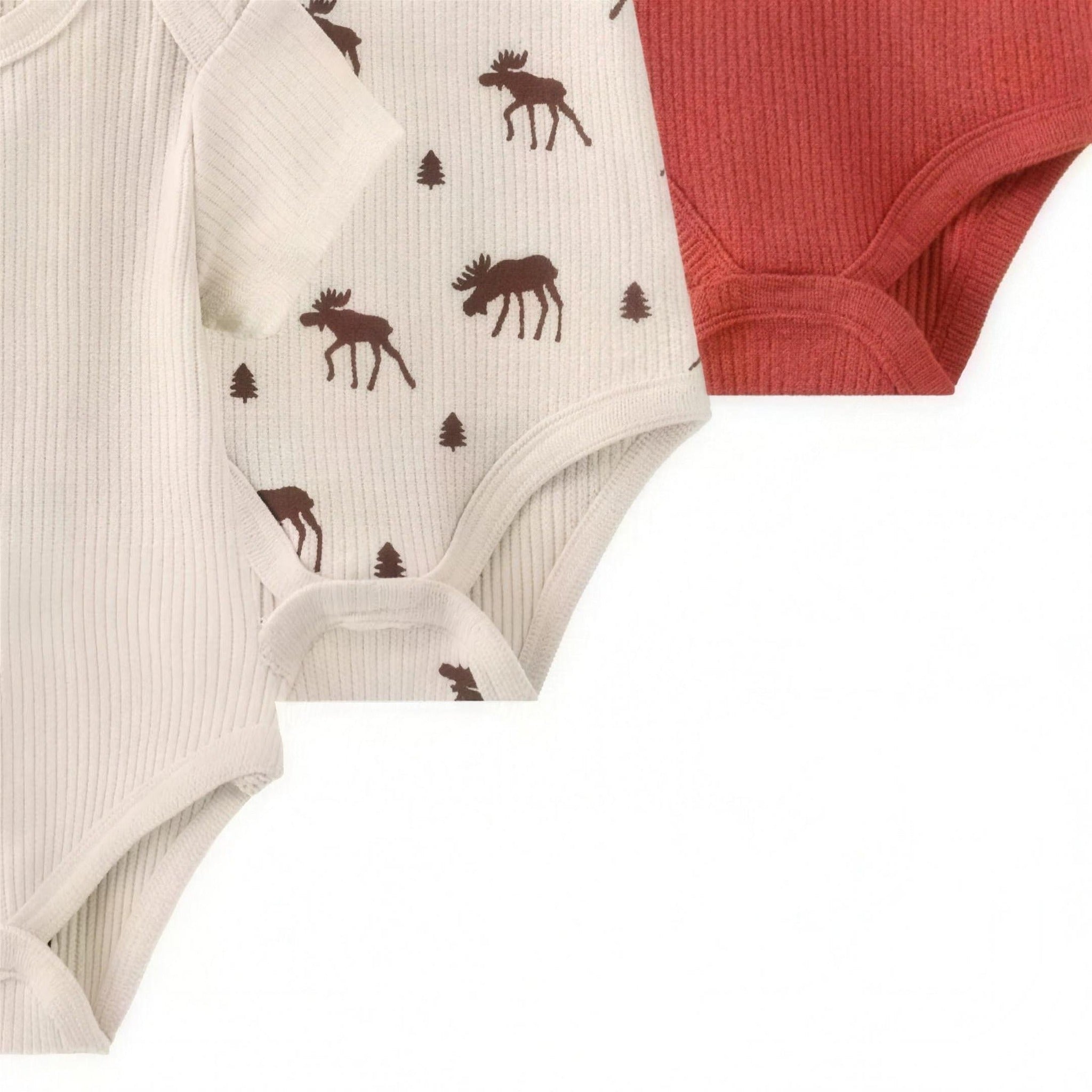 Moose Trail Bodysuit Set - fabric and print detail