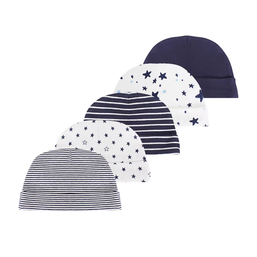 Navy Baby Hats Set