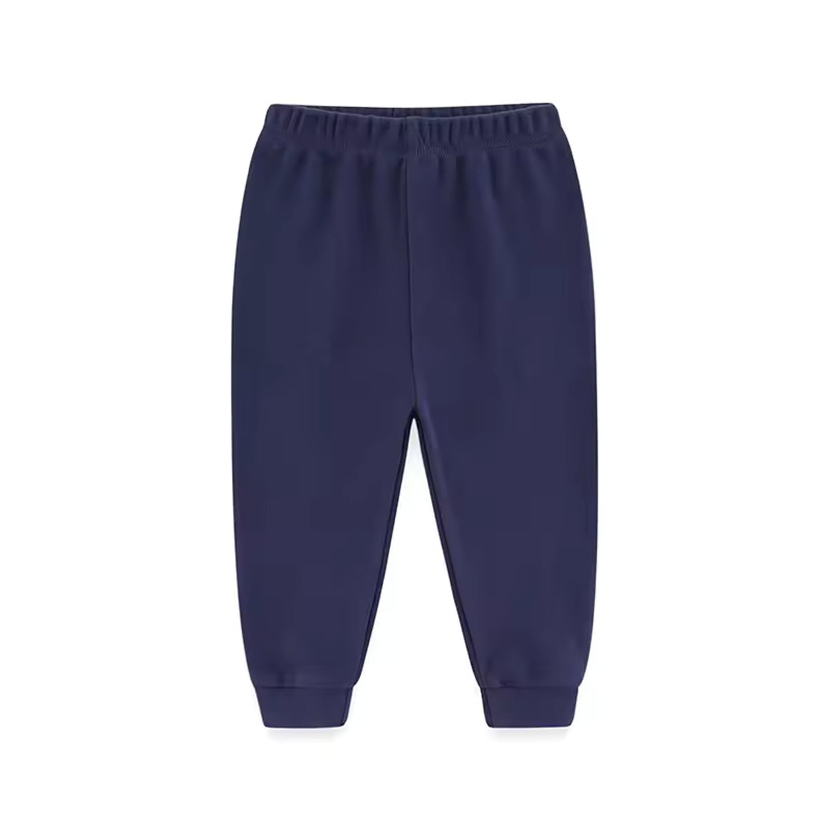 Basic Cuffed Pants - Navy