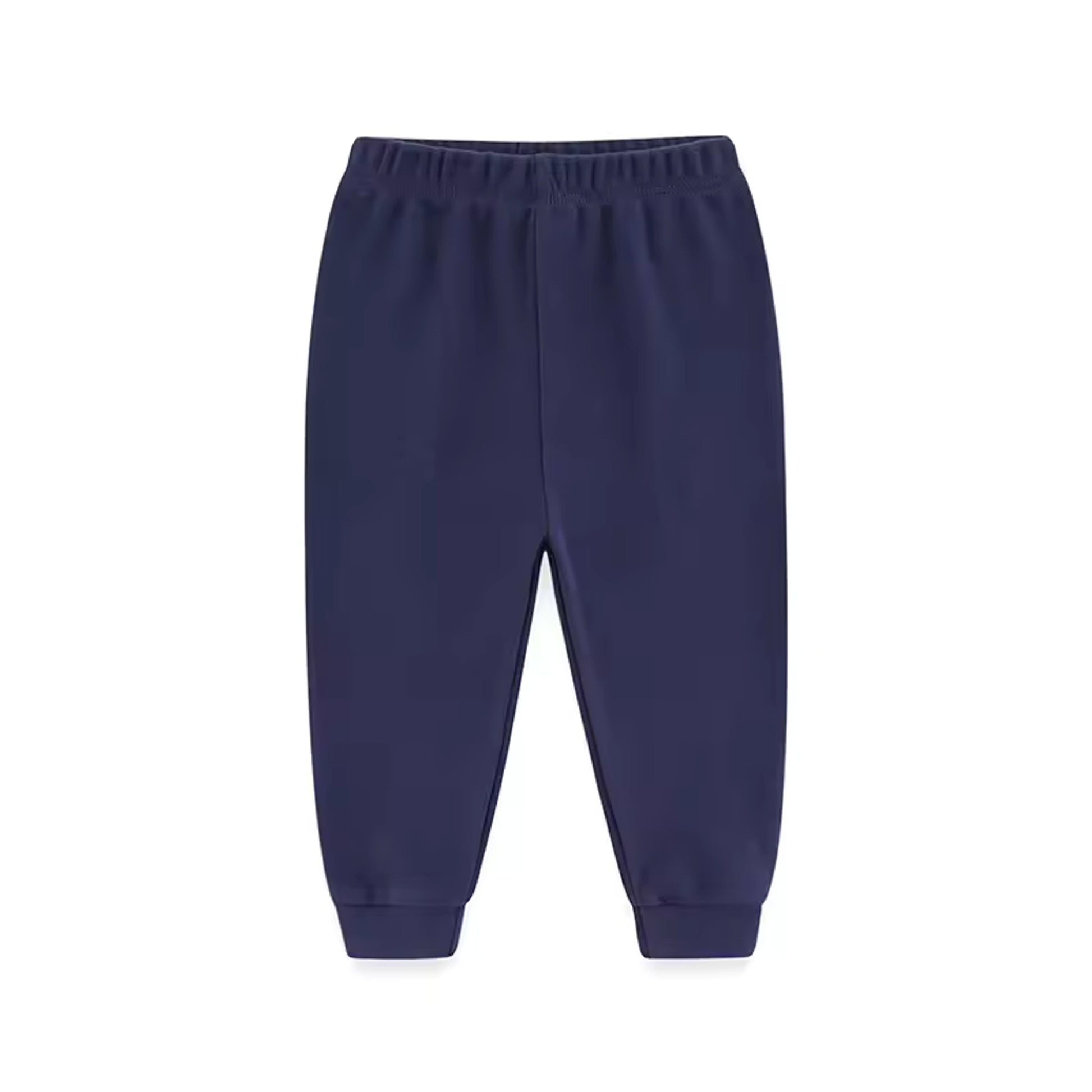 Basic Cuffed Pants - Navy