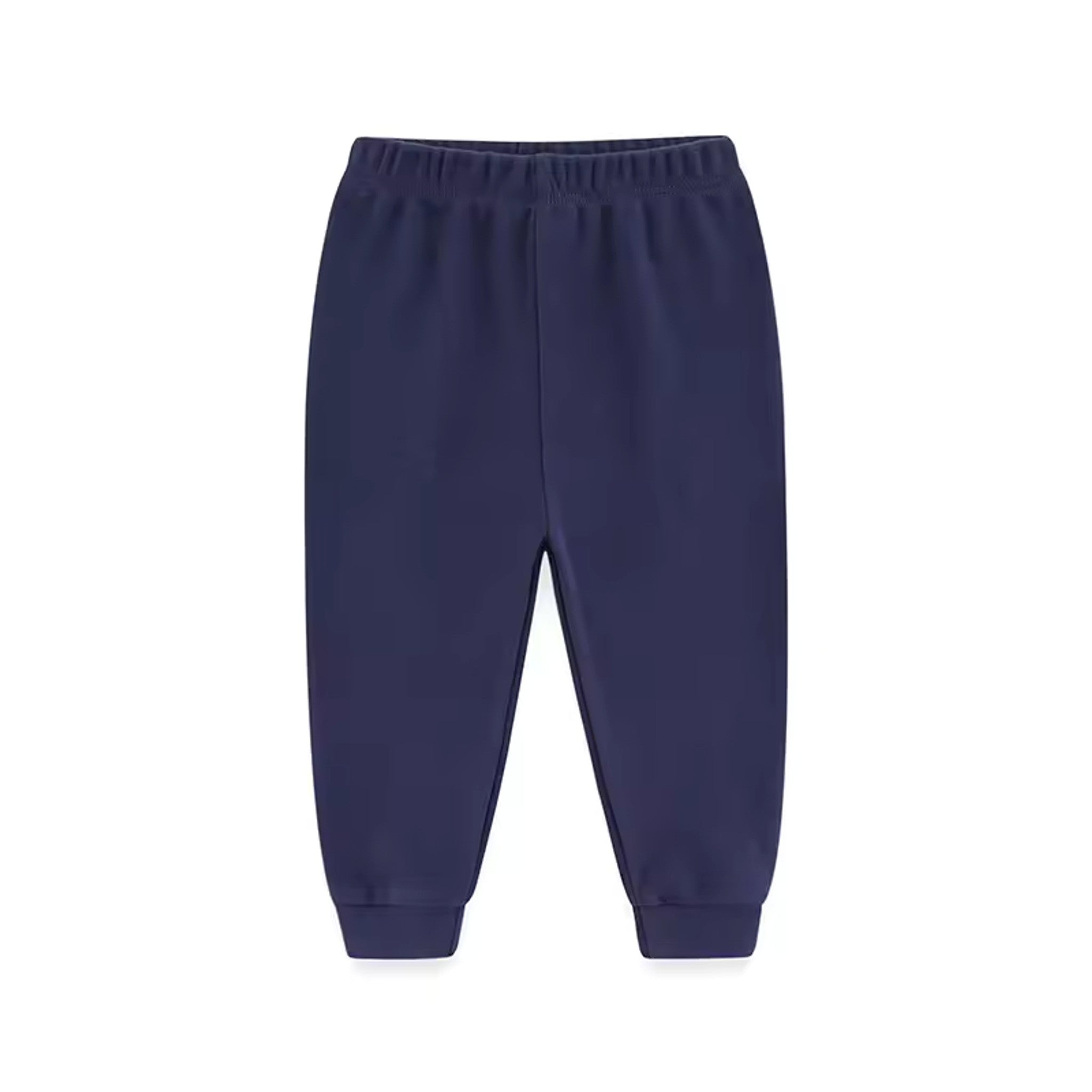 Basic Cuffed Pants - Navy