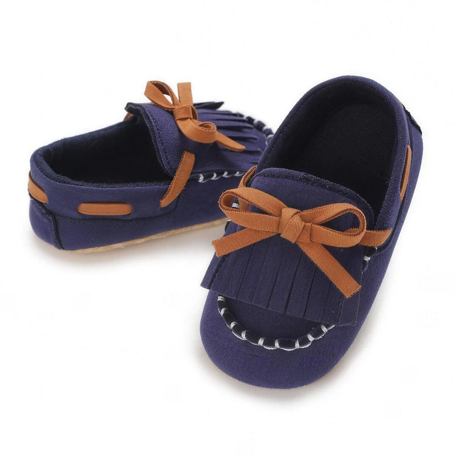 Navy Tassel Moccasin