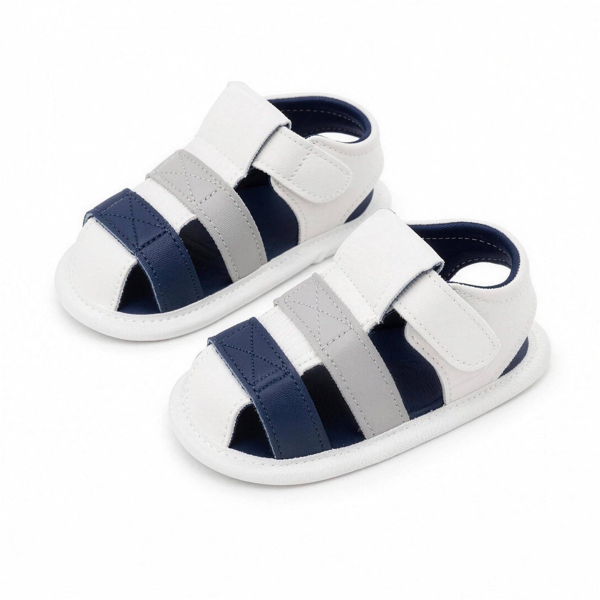 Colorblock Sport Sandals - Navy