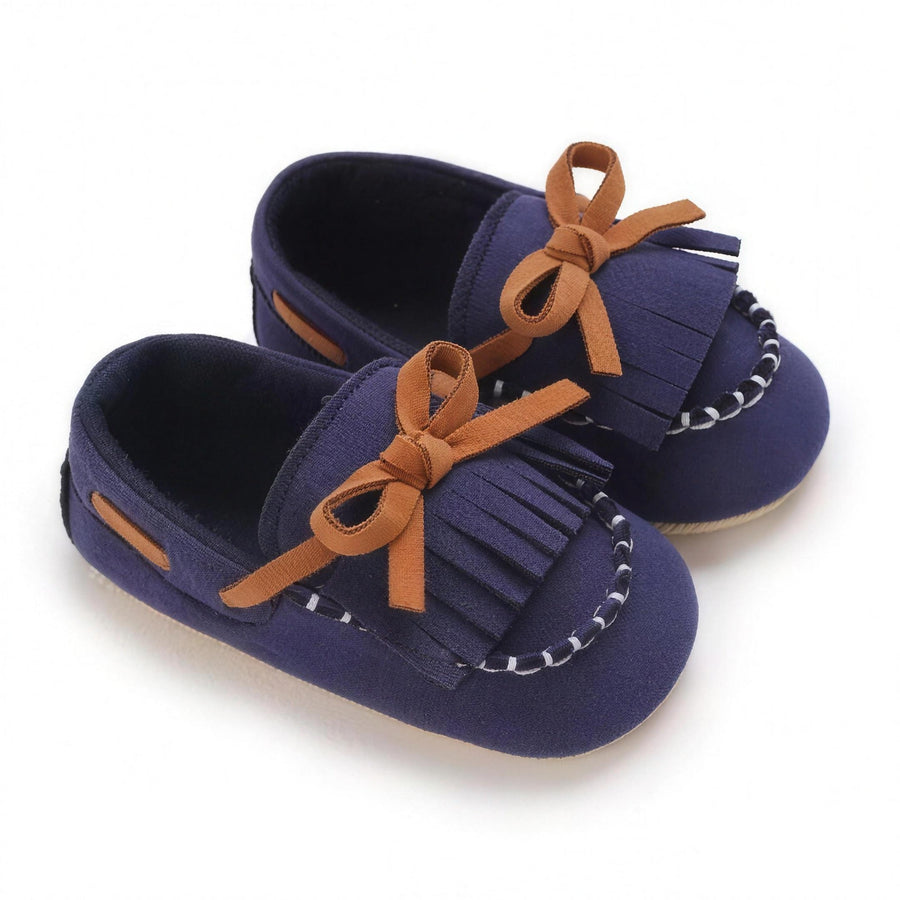 Navy Tassel Moccasin