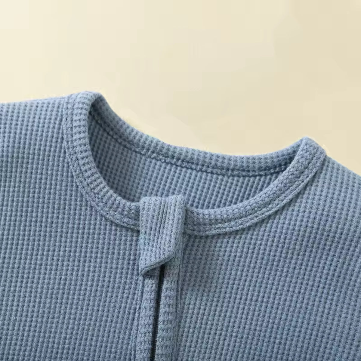 Organic Cotton Baby Rompers in Blue - baby and toddler clothing, professional product photo