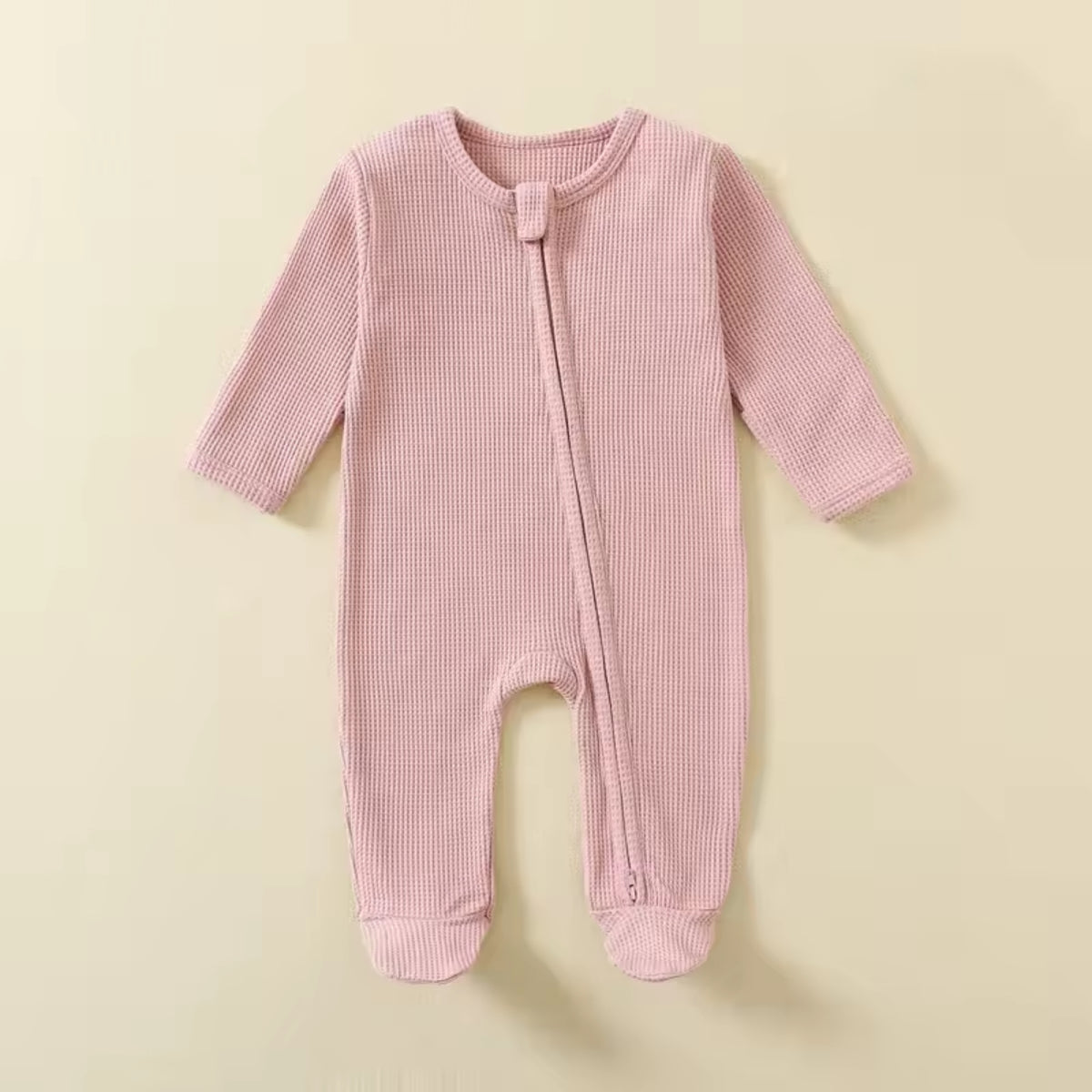 Organic Cotton Baby Rompers in Pink - baby and toddler clothing, professional product photo