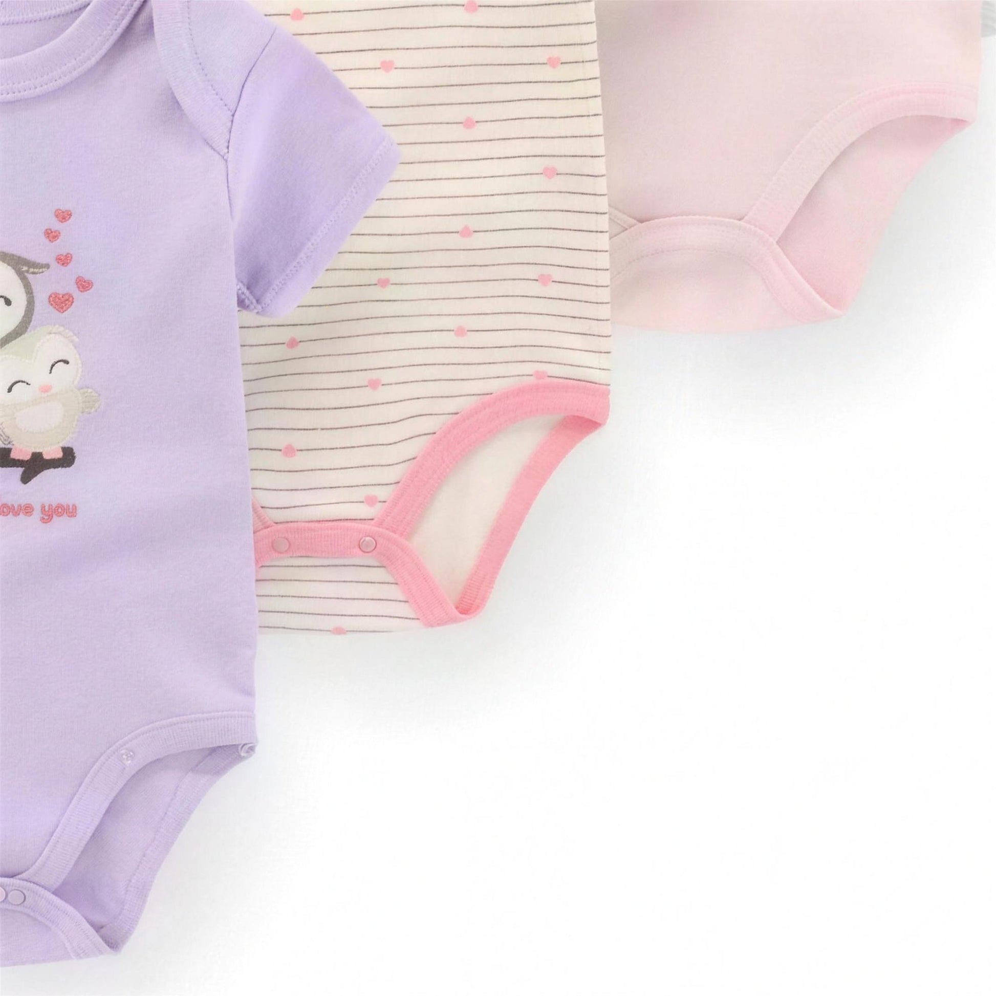 Owl Always Love You Bodysuit Set - fabric and print detail