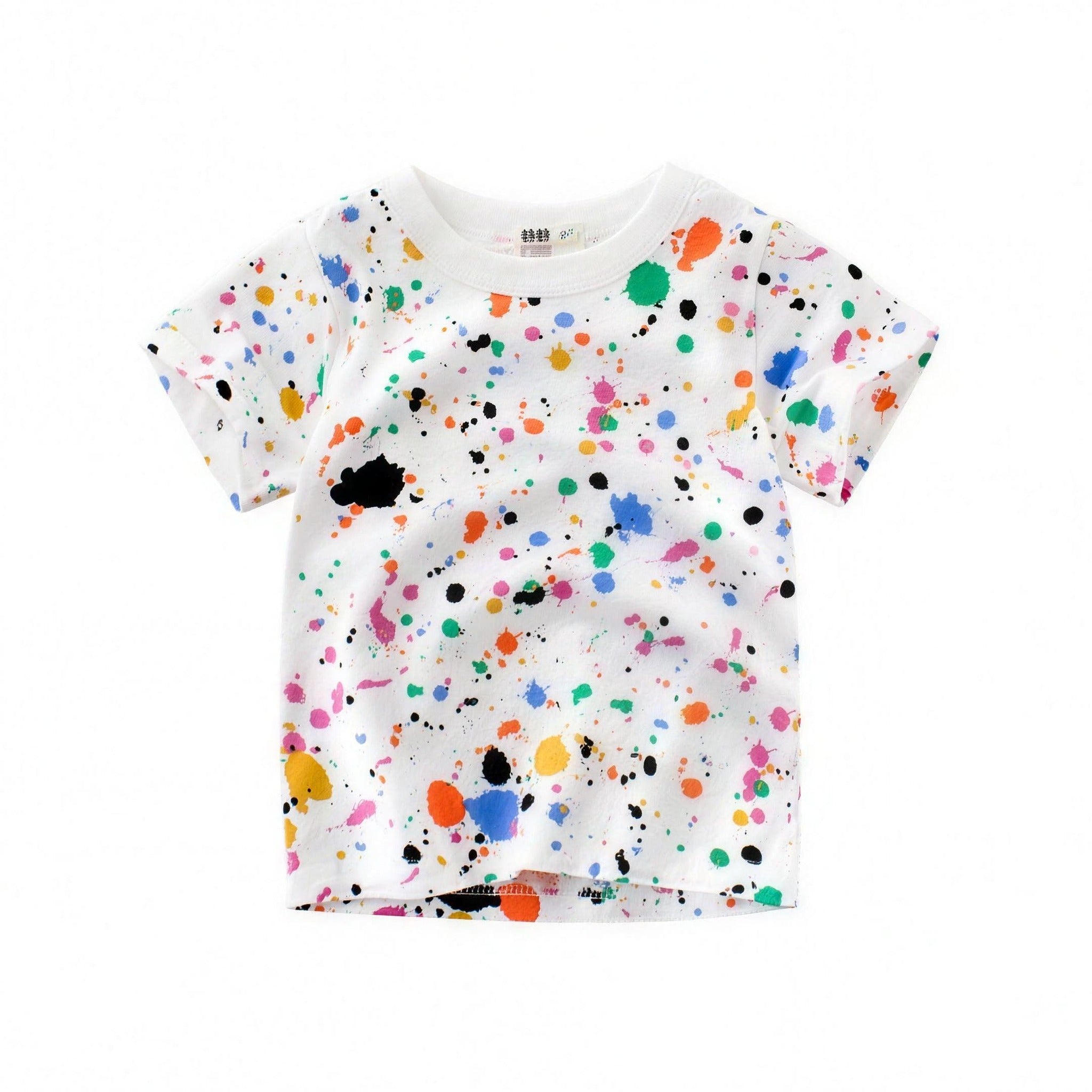 Paint Splatter Tee - professional product photo on white background