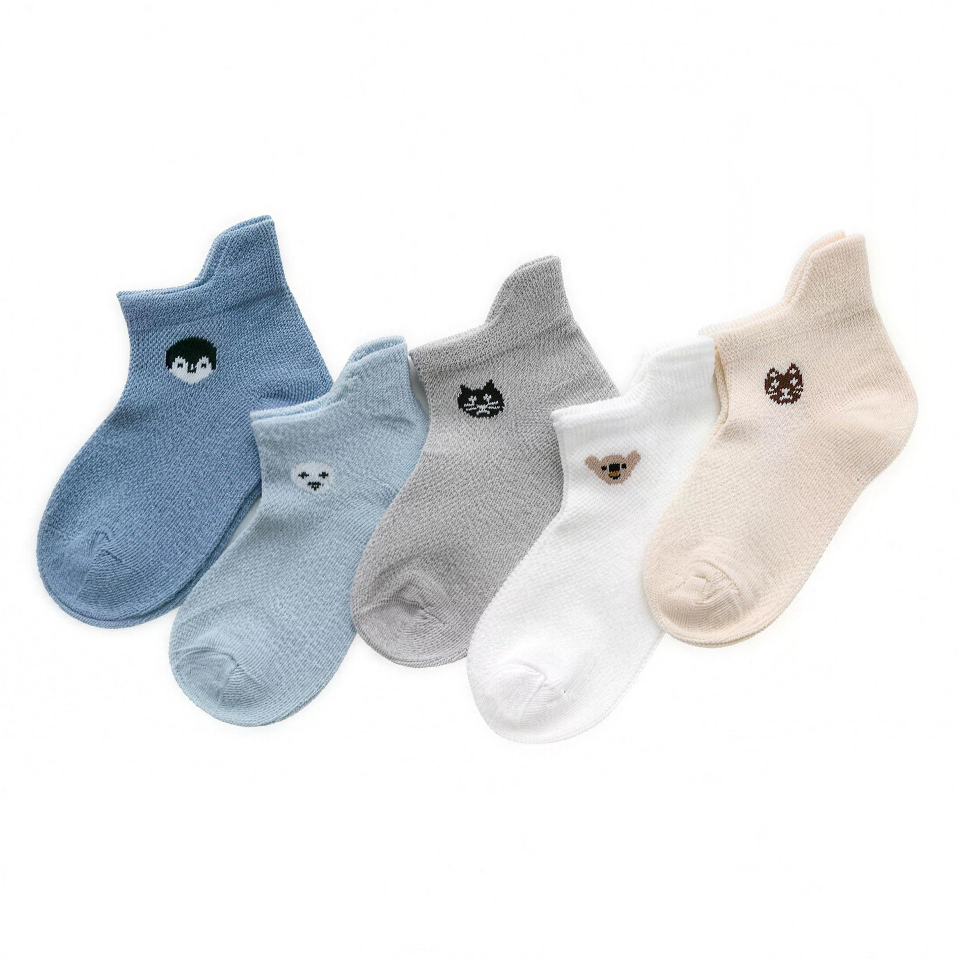 Pastel Animal Pals Sock Set - professional studio photo