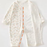 Peach Floral Baby Romper