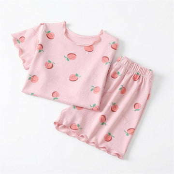 Peach Pajama Set - professional product photo on white background
