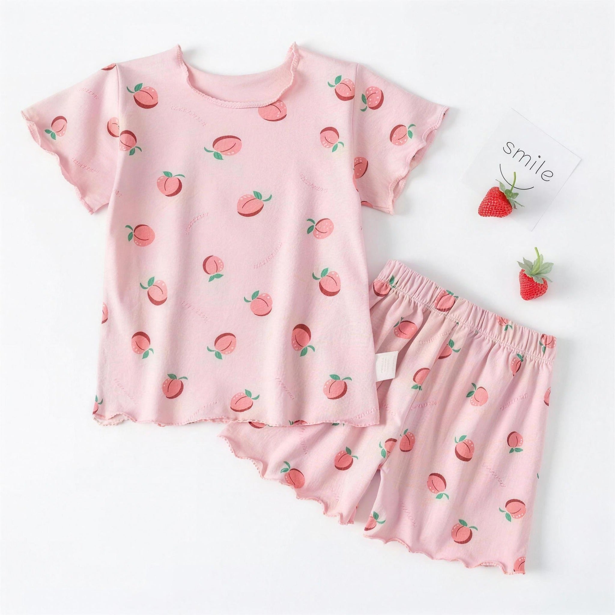 Peach Pajama Set - full set shown together