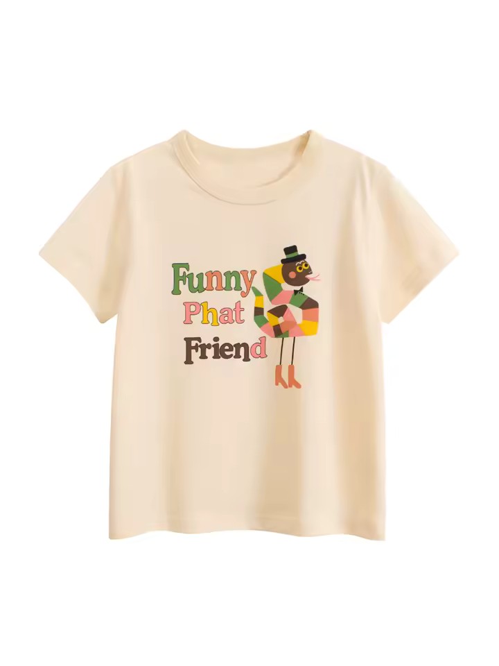 Phat Friend Tee, girls baby and toddler t-shirt, professional product photo on white background