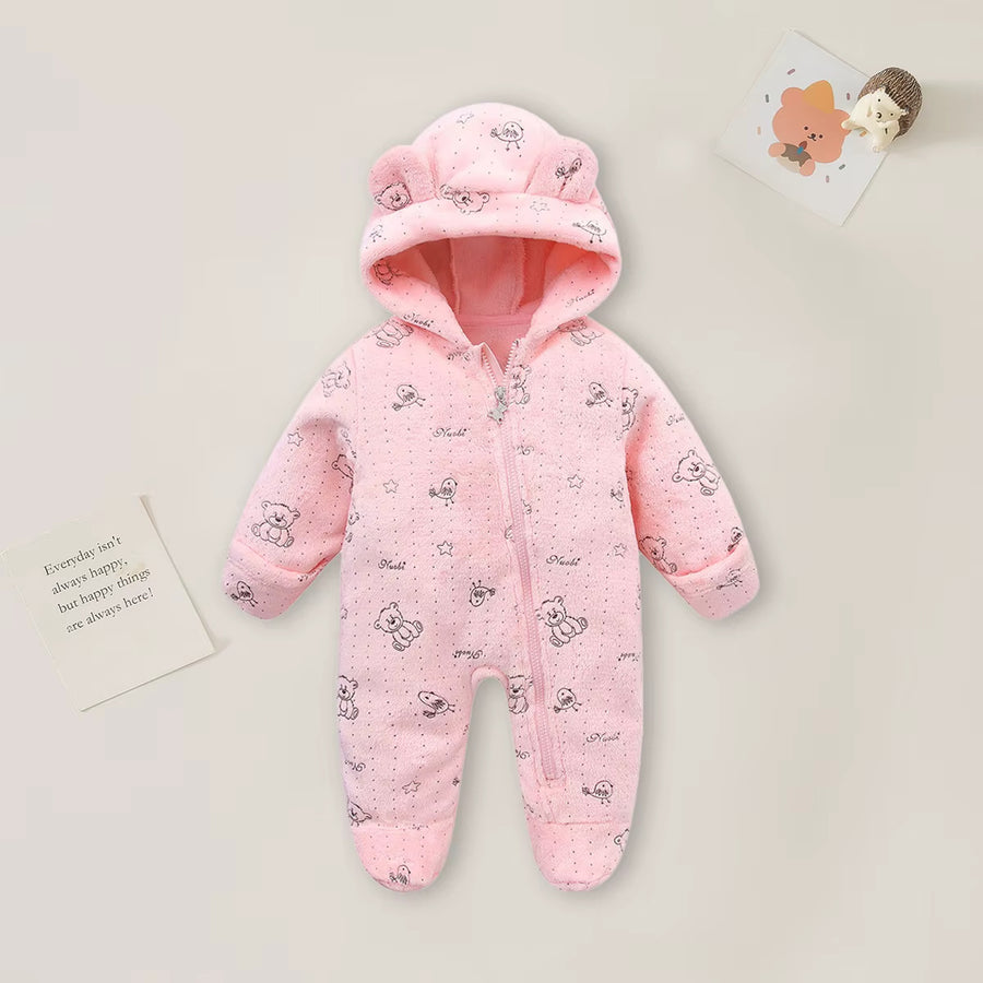 Bear Hood Fleece Onesie