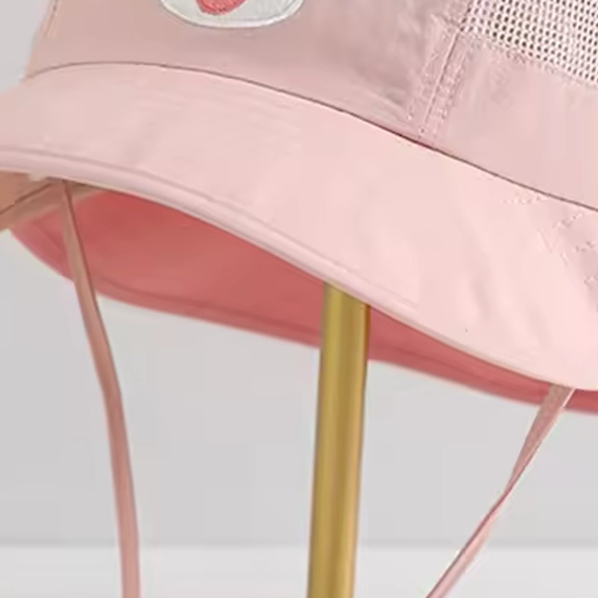 Pink Bunny Sun Hat - close detail