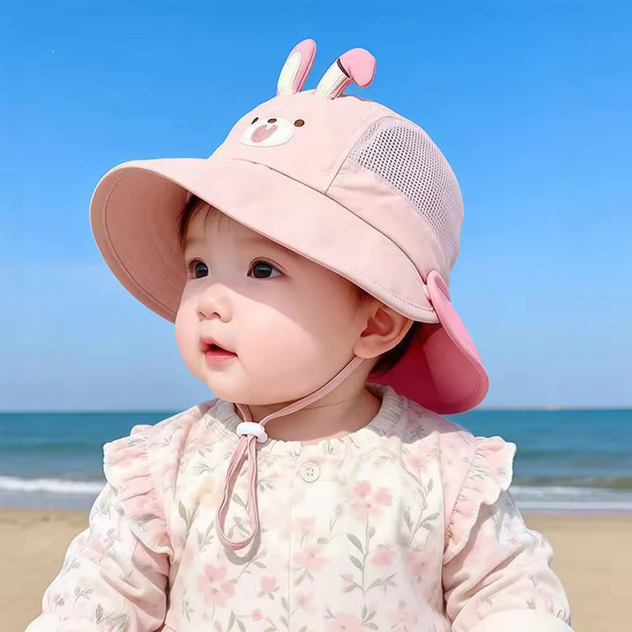 Pink Bunny Sun Hat