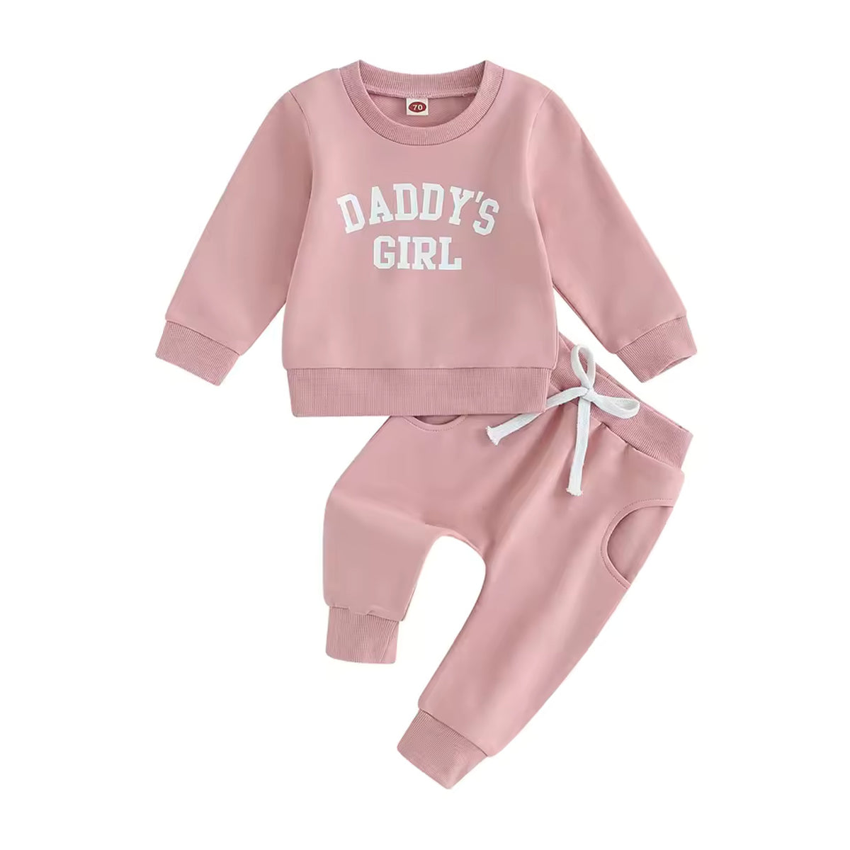Daddy's Girl Sweatshirt & Jogger Set - Pink