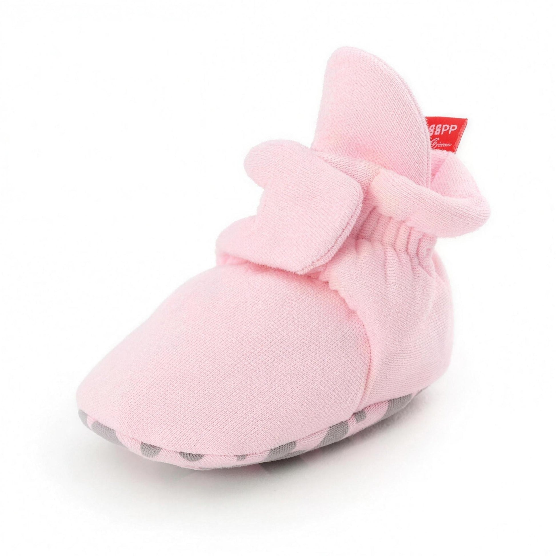 Cozy Star Booties - Pink - professional product photo on white background