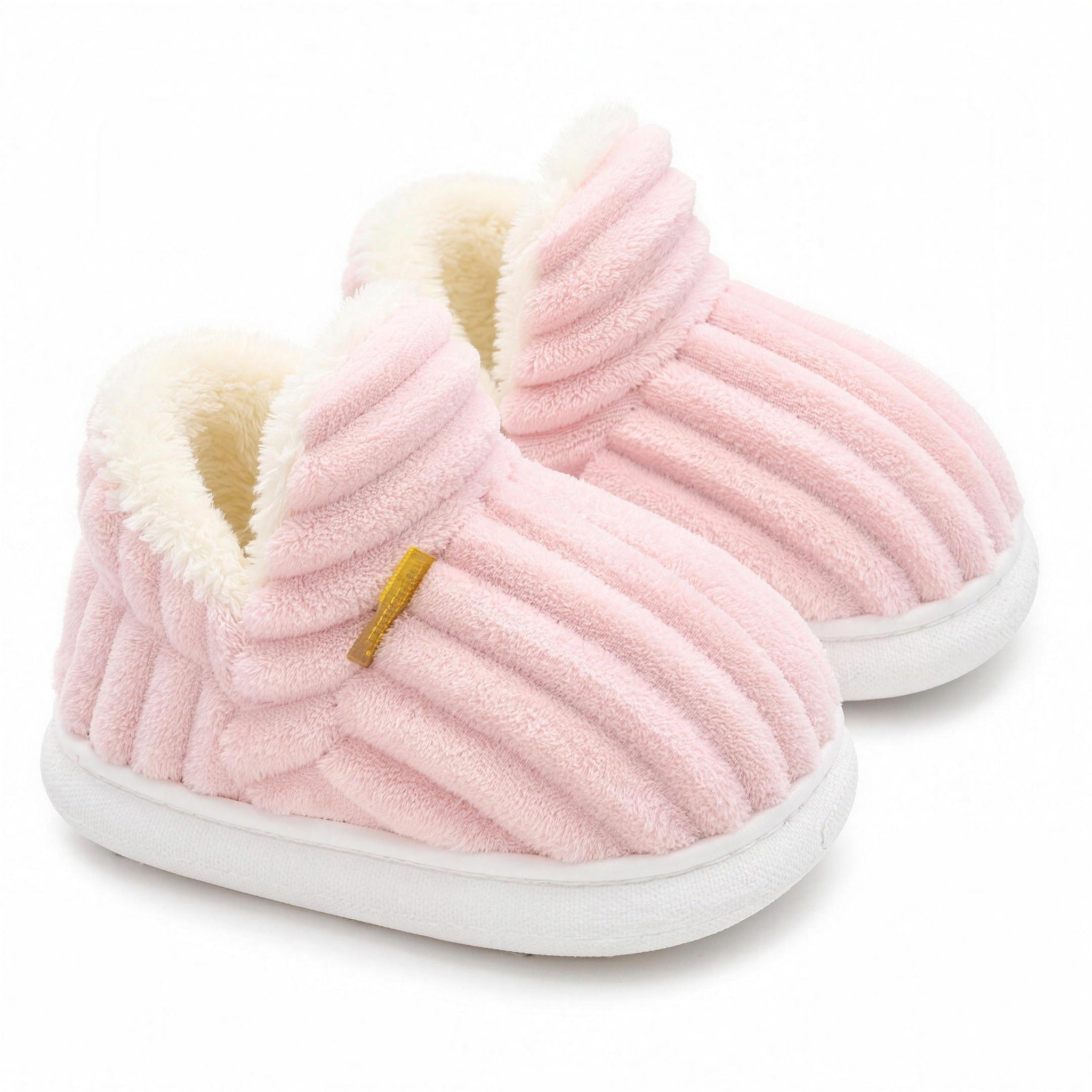 Cozy Corduroy Slippers - Pink, professional studio photo