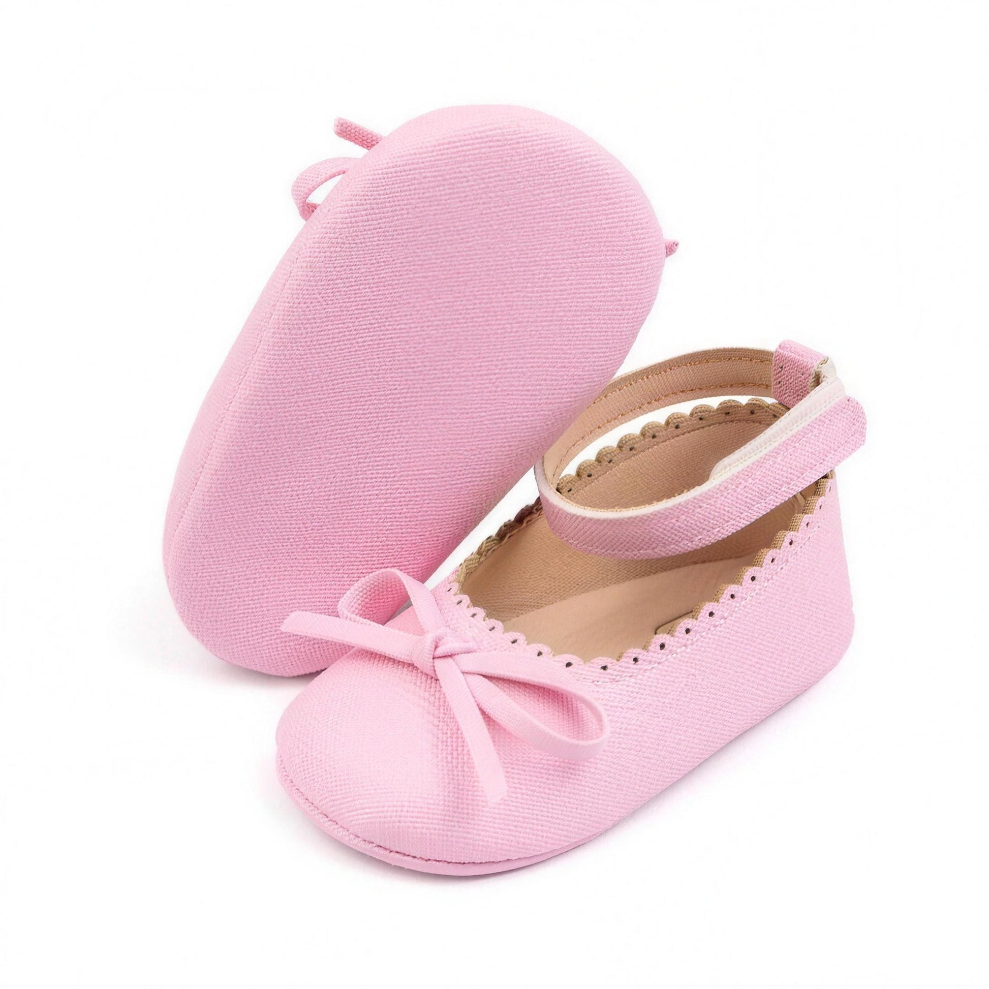 Bowknot Ballet Mary Jane - Pink - professional product photo on white background