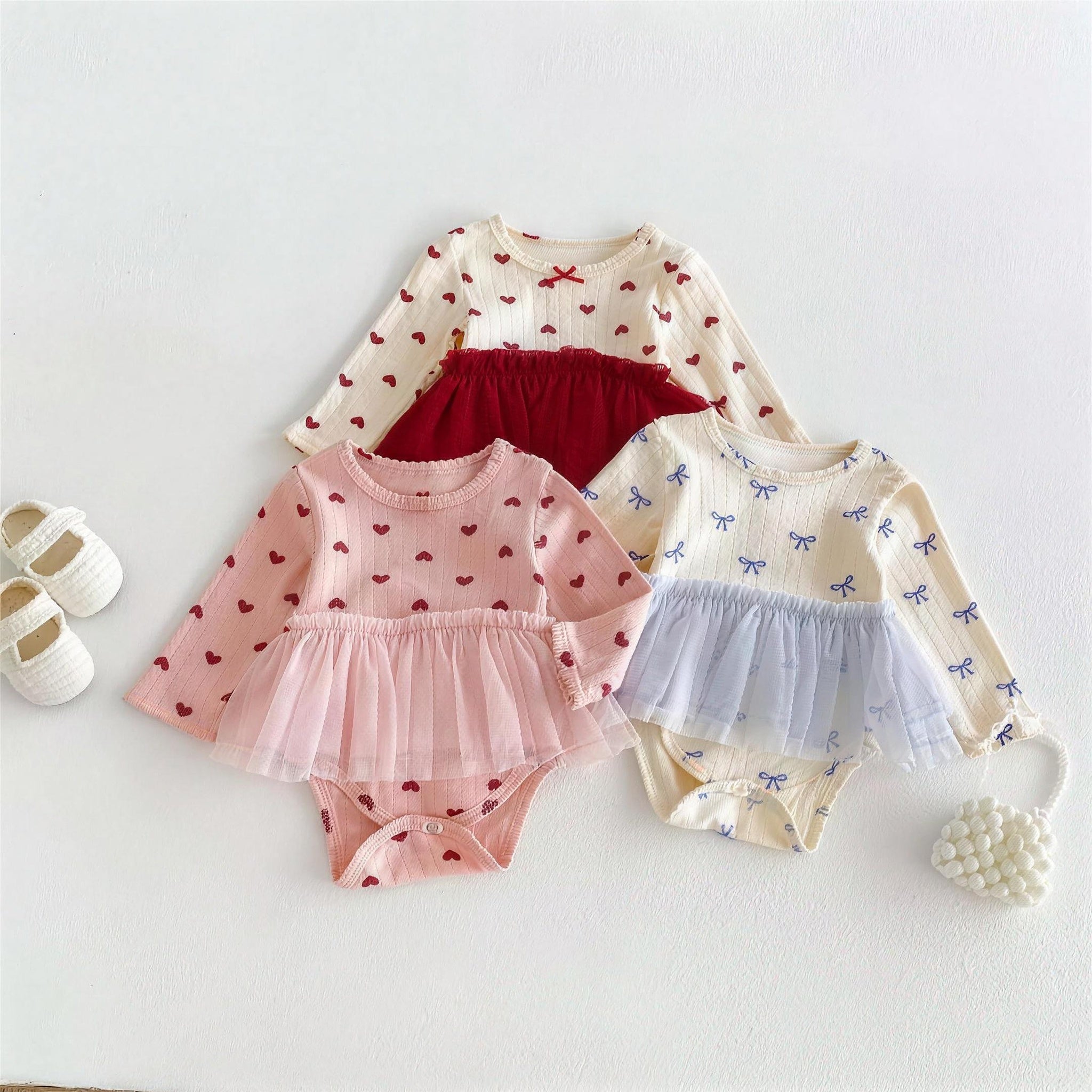 Heart Tutu Romper Dress - additional photo