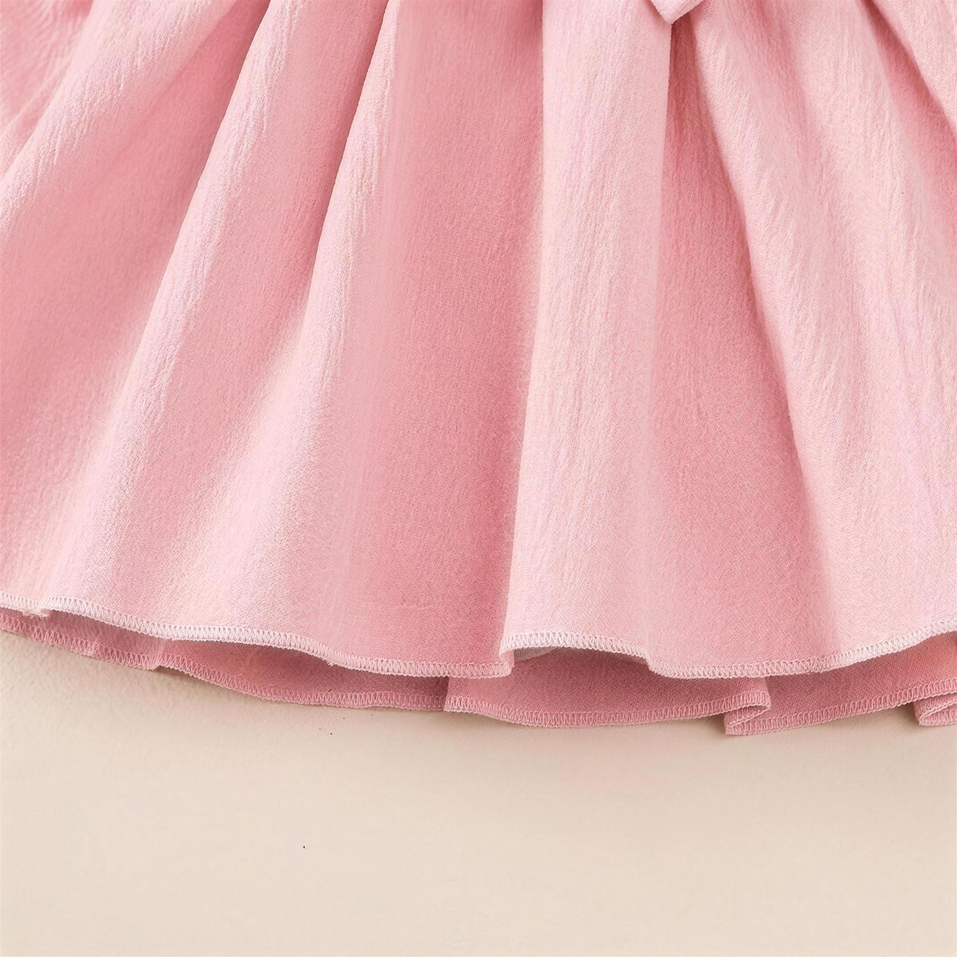 Dusty Pink Ruffle Bow Dress & Headband - additional photo
