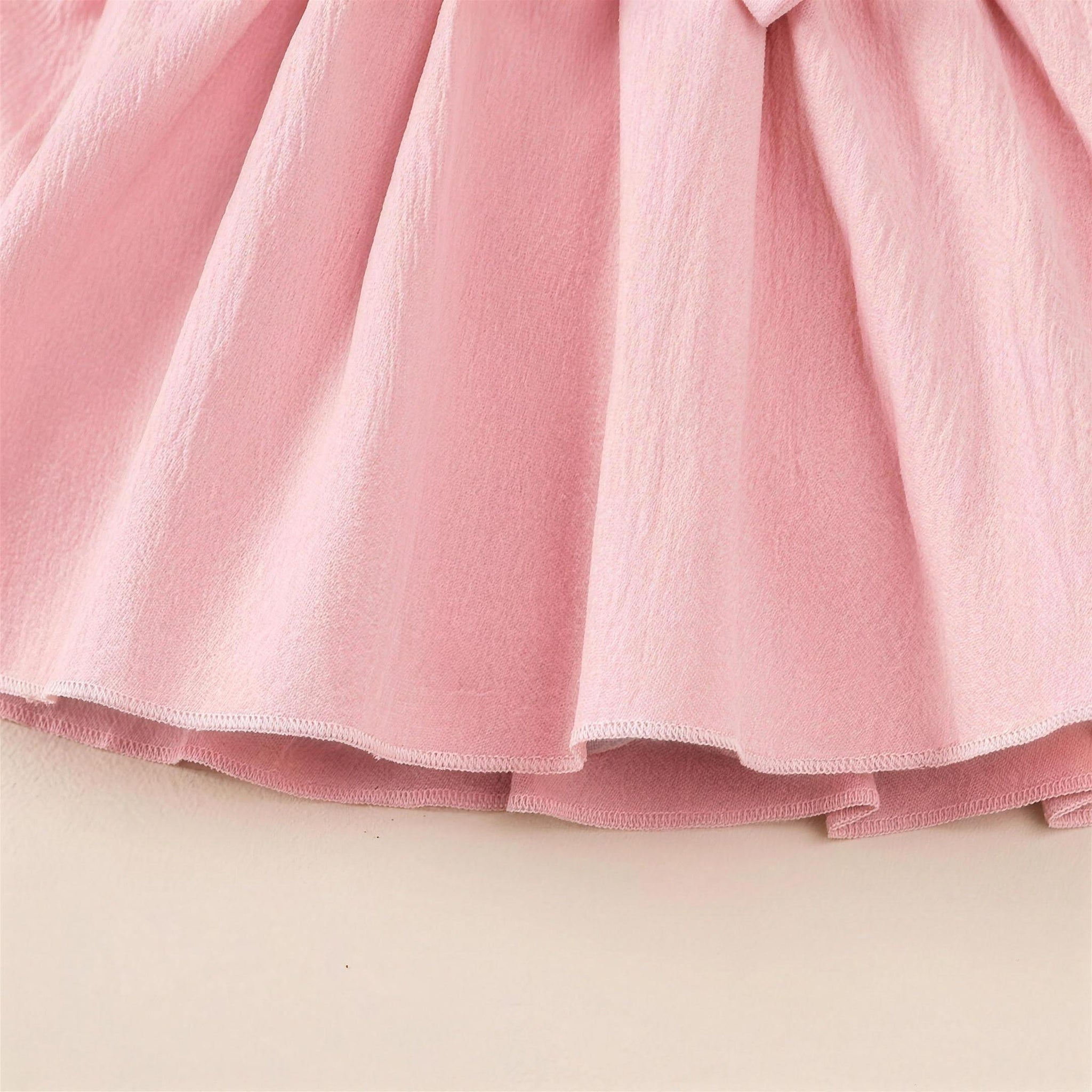 Dusty Pink Ruffle Bow Dress & Headband - additional photo