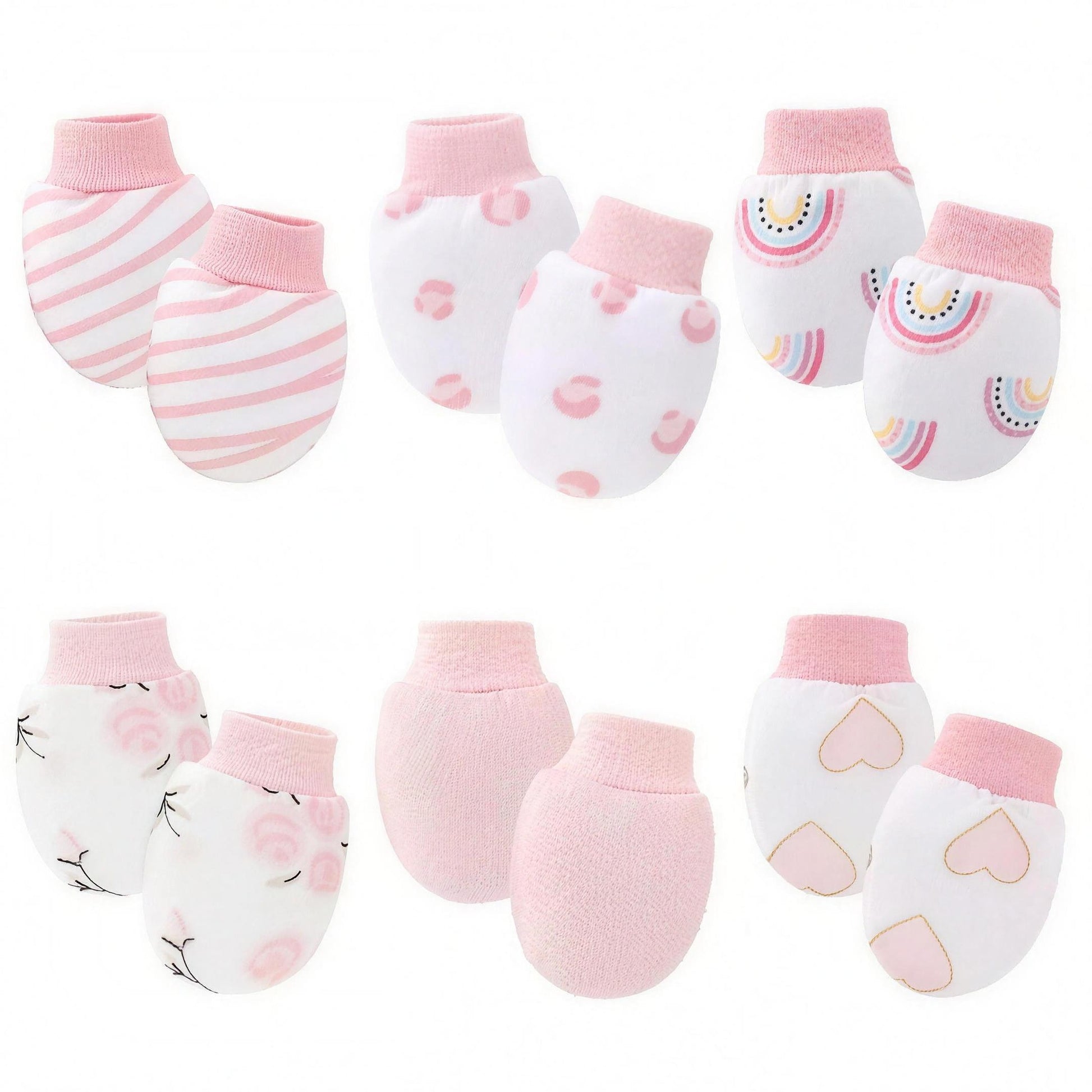 Pink Mitten Set - professional studio photo