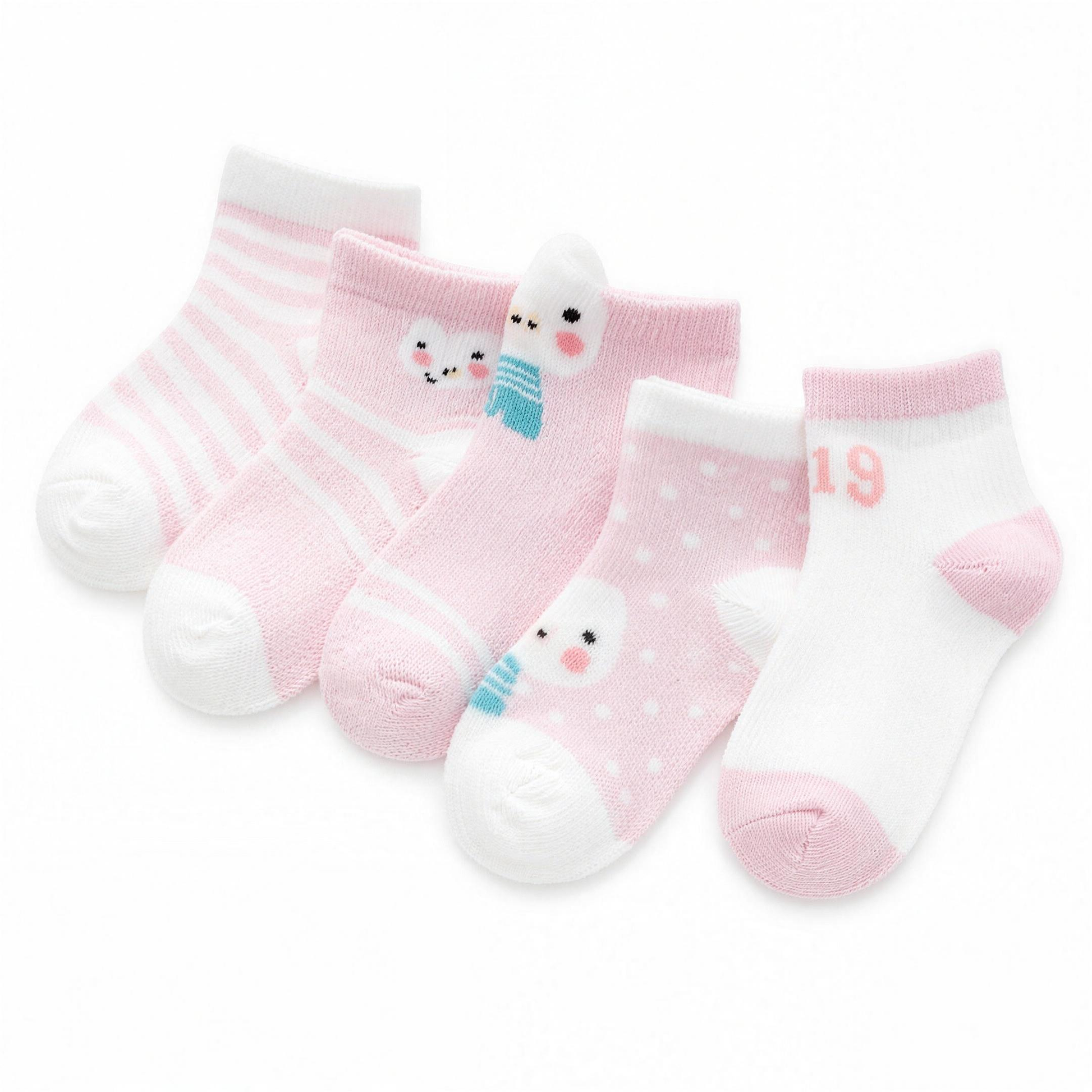 Blush Bear Sock Set - professional studio photo