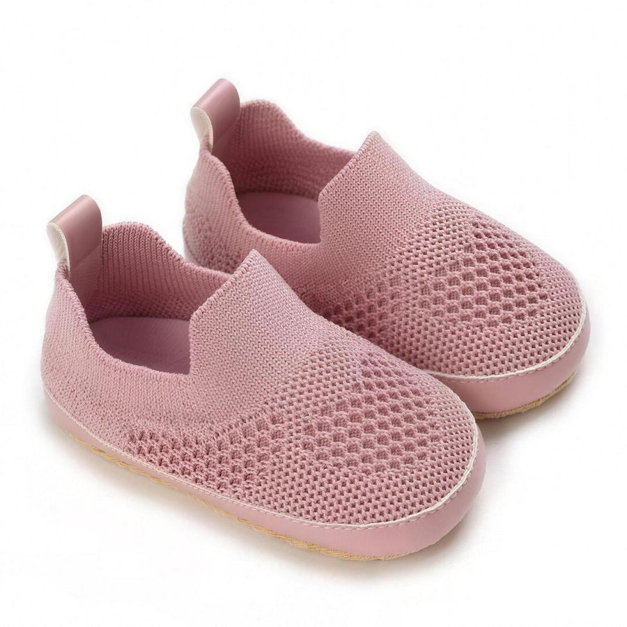 Pink Knit Slip-On