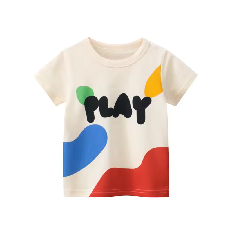 Play Tee, girls baby and toddler t-shirt, professional product photo on white background