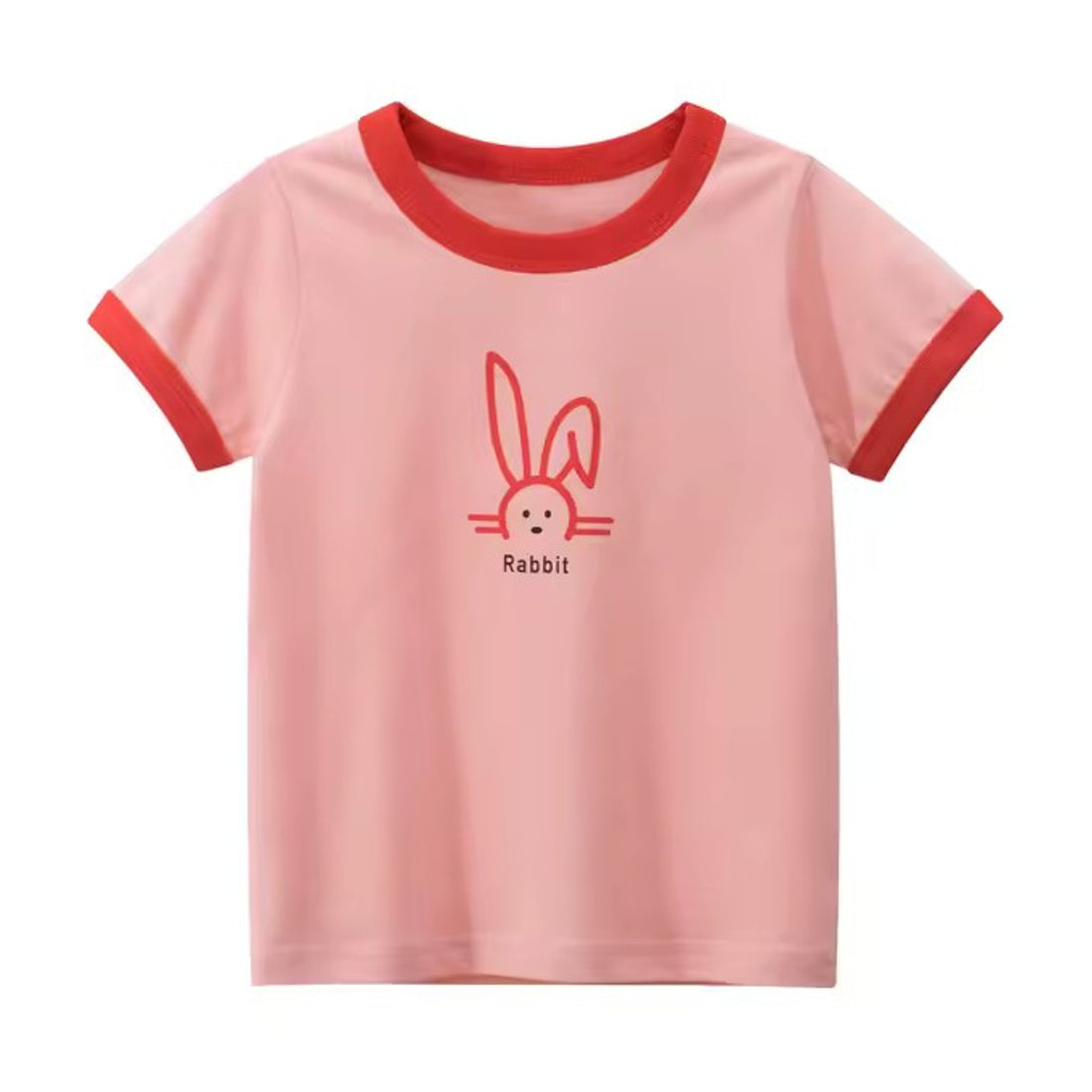 Rabbit Sketch Tee, girls baby and toddler t-shirt, professional product photo on white background